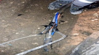 Şırnakta yer altında çekilen kaçak hat patlama sonucu ortaya çıktı