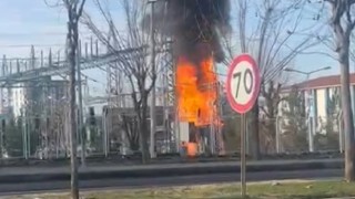 Siverekte trafo merkezinde korkutan yangın