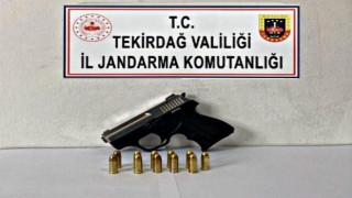 Tekirdağda tabancalar ele geçirildi