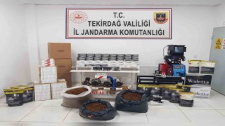 Tekirdağda tütün ve makaron operasyonu