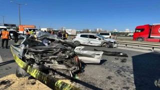 TEM Otoyolunda zincirleme trafik kazası: 1 ölü