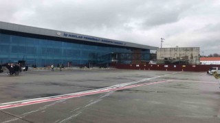 Trabzon Havalimanında yolcu köprüsü çalışmaları sürüyor