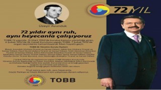 Türkiye Odalar ve Borsalar Birliği 72 yaşında
