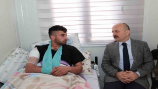 Vali Osman Varol, yaralı askeri ziyaret etti
