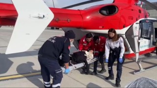 Vanda kalp hastası genç kadın için helikopter havalandı