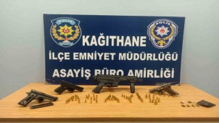 Yağma suçundan aranan firari Uzi ile yakalandı