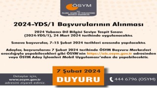YDS başvuruları başladı