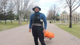 4 bin 500 kilometre yürüyen Mohamedin hedefi ‘Kabe