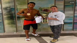 Afyonkarahisarlı sporcu Türkiye Vücut Geliştirme Şampiyonu oldu