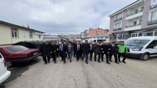 AK Parti Sarıkamış Belediye Başkan Adayı Çetinkayadan ev ve esnaf ziyareti