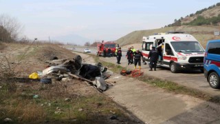 Amasyada cenaze yolunda feci kaza: 1 ölü, 1 yaralı