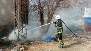Antakyada çöplük alanda yangın