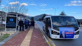 Antalya Büyükşehirden Aksekiye ulaşım desteği