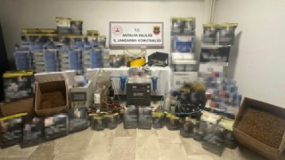Antalyada 860 kilo kaçak tütün ele geçirildi