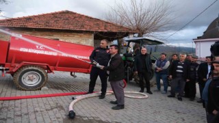 Aydın Büyükşehir Belediyesinin yangın söndürme tankeri dağıtımı sürüyor