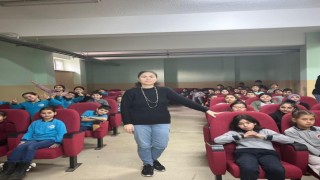 Aydında öğrenciler gıda israfı konusunda bilgileniyor