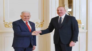 Azerbaycan Cumhurbaşkanı Aliyev, TDT Aksakallar Heyeti Başkanı Yıldırımı kabul etti