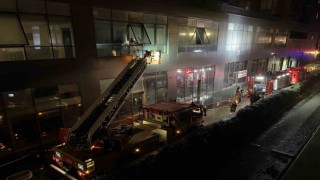 Bakırköyde rezidansın spor salonunda yangın çıktı