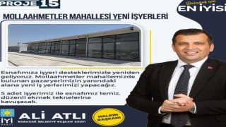 Başkan Atlının yeni projesi esnafa yönelik oldu