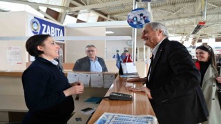 Başkan Bakkalcıoğlu terminal esnafını ziyaret etti