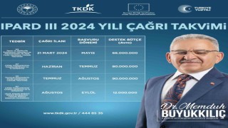 Başkan Büyükkılıç: “IPARD III 2024 yılı çağrı takvimi çiftçimize, üreticimize hayırlı olsun”