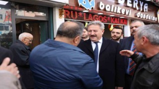 Başkan Palancıoğlu Osman Kavuncu esnafını ziyaret etti