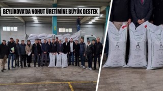 Beylikovada nohut üretimine büyük destek