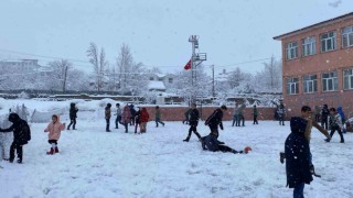 Bingölde kar yağışı nedeniyle tüm okullar tatil edildi