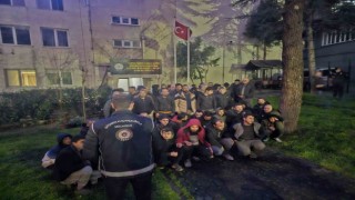 Bursa polisi kaçak 63 yabancı uyruklu şahsı yakaladı