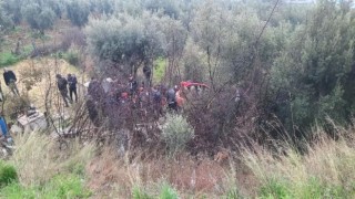 Bursada otomobil şarampole yuvarlandı: 3 yaralı