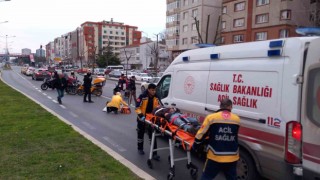 Çorluda trafik kazası: 2 yaralı