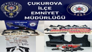 Çukurova polisi 20 ruhsatsız silah ele geçirirken 212 kişiyi de yakaladı