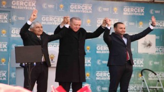 Cumhurbaşkanı Recep Tayyip Erdoğanın Çankırı mitingine insan seli