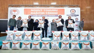 Denizlide çiftçilere 70 ton nohut tohumu desteği