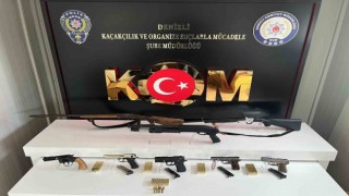 Denizlide silah kaçakçılığı operasyonu: 3 gözaltı