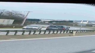 Duble yolda ters yönde ilerledi: O anlar kamerada