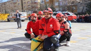 Elazığda deprem ve yangın tatbikatı