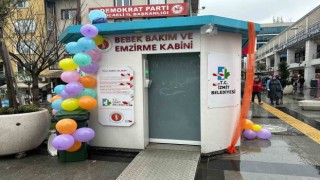 Emzirme ve bebek bakım kabini hizmete açıldı