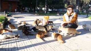 Enkaz kentin Gürcistanlı gelini Sabina, sokak hayvanlarına umut oldu