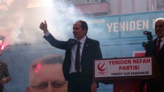Erbakan: “Partimiz Türkiyenin en hızlı büyüyen ve 31 Mart seçimlerinde sandıkları patlatacak siyasi partisidir”