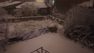 Ercişte Mart ayında kar yağışı