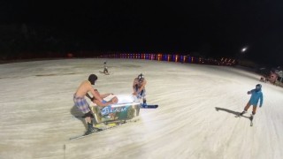 Erzincanda küvetle sıra dışı kayak