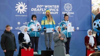 Erzurum 20. İşitme Engelliler Kış Olimpiyat Oyunlarında ilk madalyalar verildi