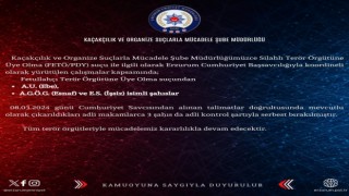 Erzurumda FETÖ/PDY operasyonu
