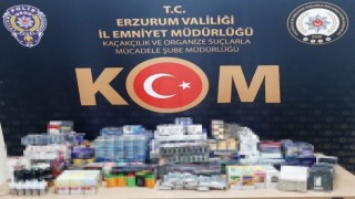 Erzurumda kaçak sigara operasyonu