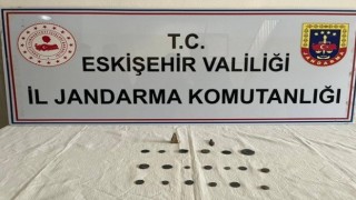 Eskişehirde tarihi eser satan şüpheli jandarma tarafından yakalandı