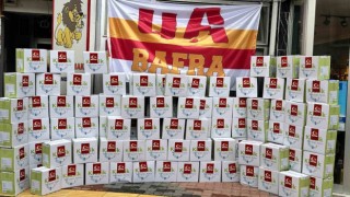 Galatasaray taraftarlarından 500 aileye gıda yardımı