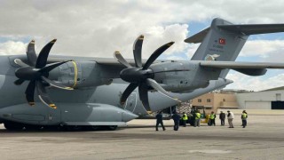 Gazzeliler için sağlık malzemesi taşıyan TSKya ait A400M tipi uçak Ürdüne ulaştı