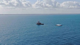 Güney Kıbrıstan Gazzeye ulaşan gemideki yardımlar kamyonlara yüklendi