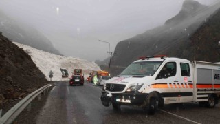 Hakkari-Çukurca kara yolu çığdan temizleniyor